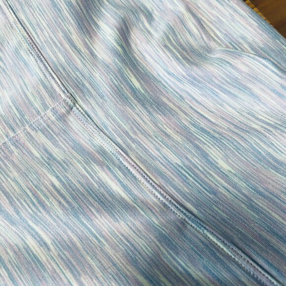 Outdoor Voices Techsweat 7/8 Activewear Legging Striped Pale Blue Pink Small - Picture 7 of 10